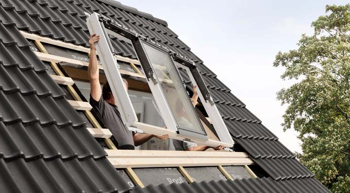 Einbau Studio-Fenster von Velux Einbau Studio-Fenster von Velux