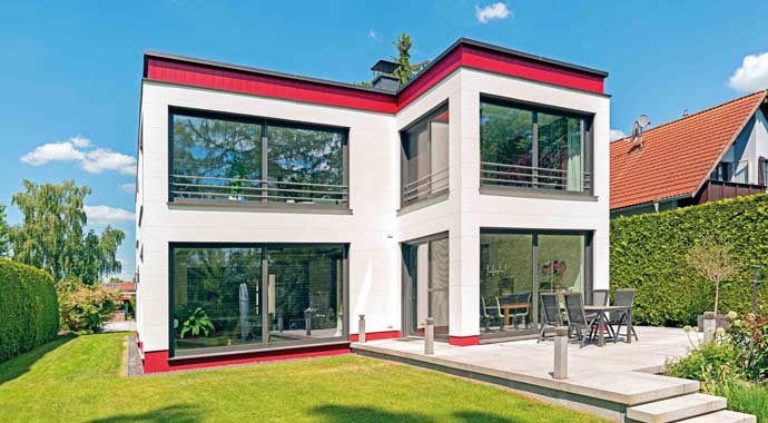 Roth-Massivhaus Cubatur Außenansicht