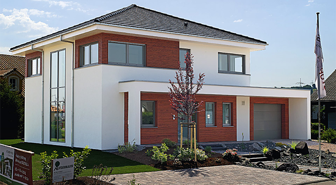 NORDHAUS Fertigbau Musterhaus Mühlheim-Kärlich Außenansicht