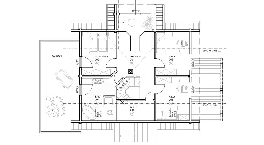 Fullwood Haus am Mühlenteich Grundriss Dachgeschoss