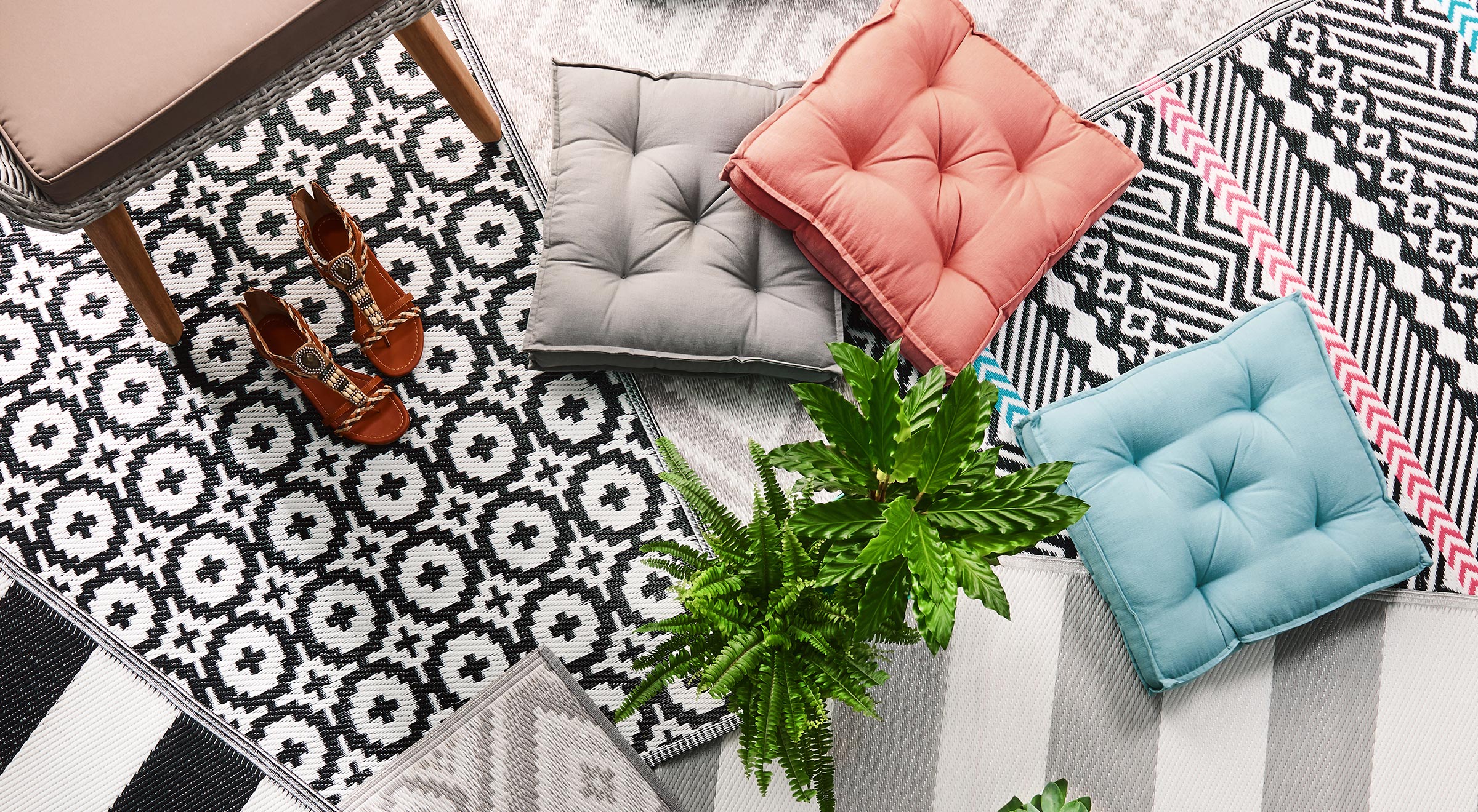 Butlers | "Colour Clash Outdoor-Teppich"