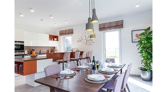 Okal Haus Musterhaus Schkeuditz Esszimmer und Küche