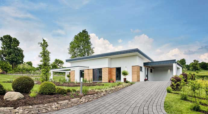 Außenansicht Bungalow Nivelo von Fingerhut Haus