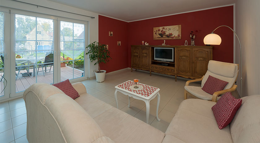 Roth-Massivhaus Mehrgenerationenhaus Wohnzimmer