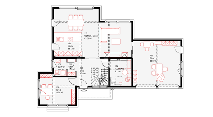 Okal Haus Musterhaus Schkeuditz Grundriss Erdgeschoss