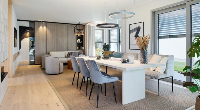 Essbereich Musterhaus Poing von WeberHaus