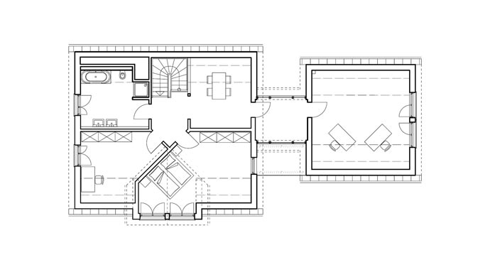 Haas Fertigbau Haas MH Hessdorf 169 Grundriss Obergeschoss