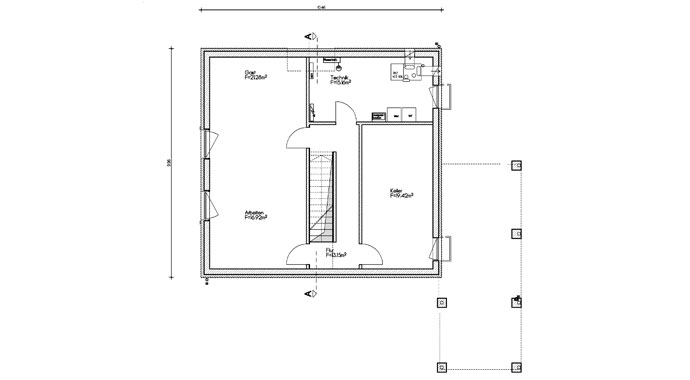 Bittermann & Weiss Kundenhaus Romberg Grundriss KG