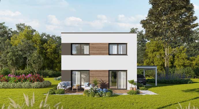 Außenansicht Concept Design 122 edition V1 von Favorit Massivhaus