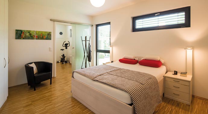 Schlafzimmer Bungalow NIVO von FingerHaus