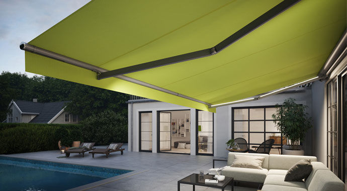 Markise mit Akzentlicht von markilux