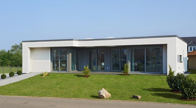 Büdenbender Hausbau Musterhaus Finess Außenansicht