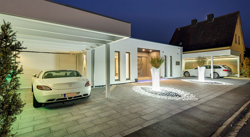 Luxhaus Flachdach 153 Außenansicht