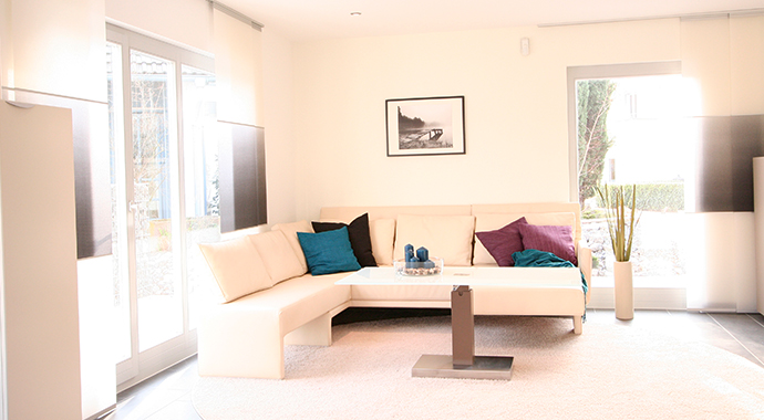 Wohnbereich Musterhaus Mannheim ProStyle 128 von ProHaus