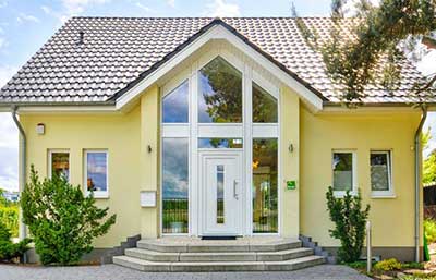 Helma Eigenheimbau Musterhaus in Falkensee Außenansicht