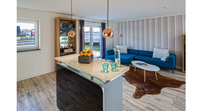 Heinz von Heiden Musterhaus Elbmosaik Wohnzimmer