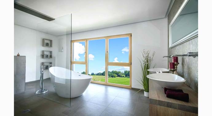 Albert-Haus Musterhaus Fellbach Elegant 168 Bad