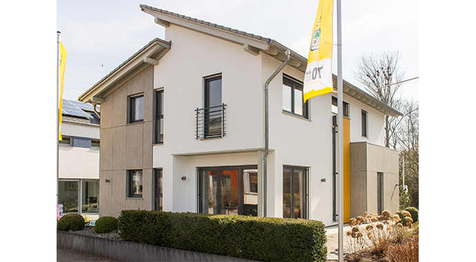 Büdenbender Hausbau Musterhaus Trento Außenansicht