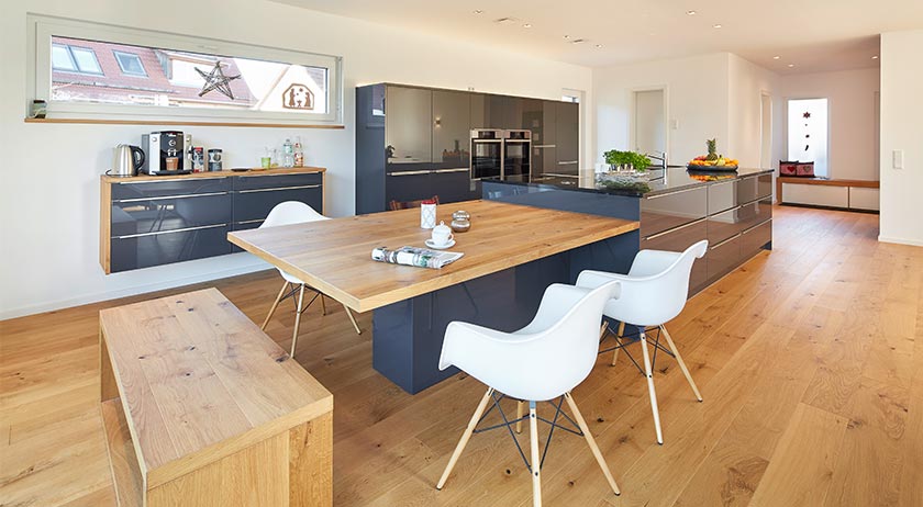 Luxhaus Haus Falkenstein Küche und Essbereich