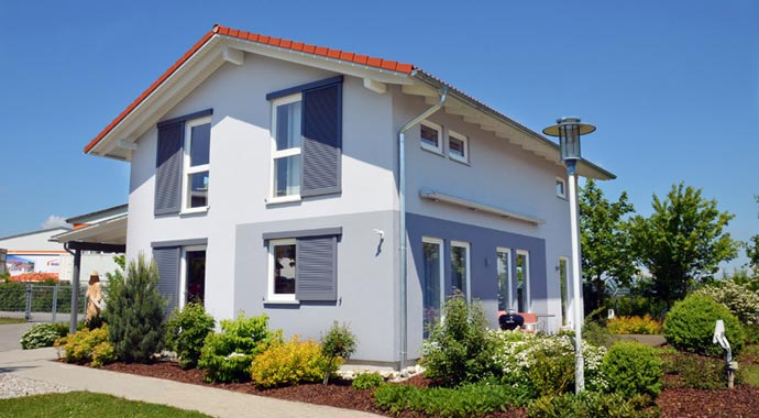 Haas Fertigbau Musterhaus Young & Creative 160 Außenansicht