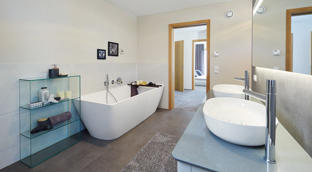 WeberHaus Ausstellungshaus Fellbach Badezimmer