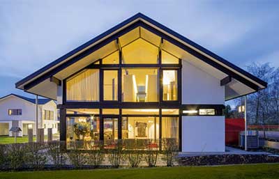 Huf Haus Musterhaus modum: 8:10 Außenansicht