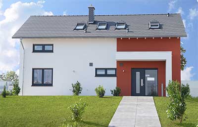 Allkauf Haus Musterhaus Regensburg Außenansicht