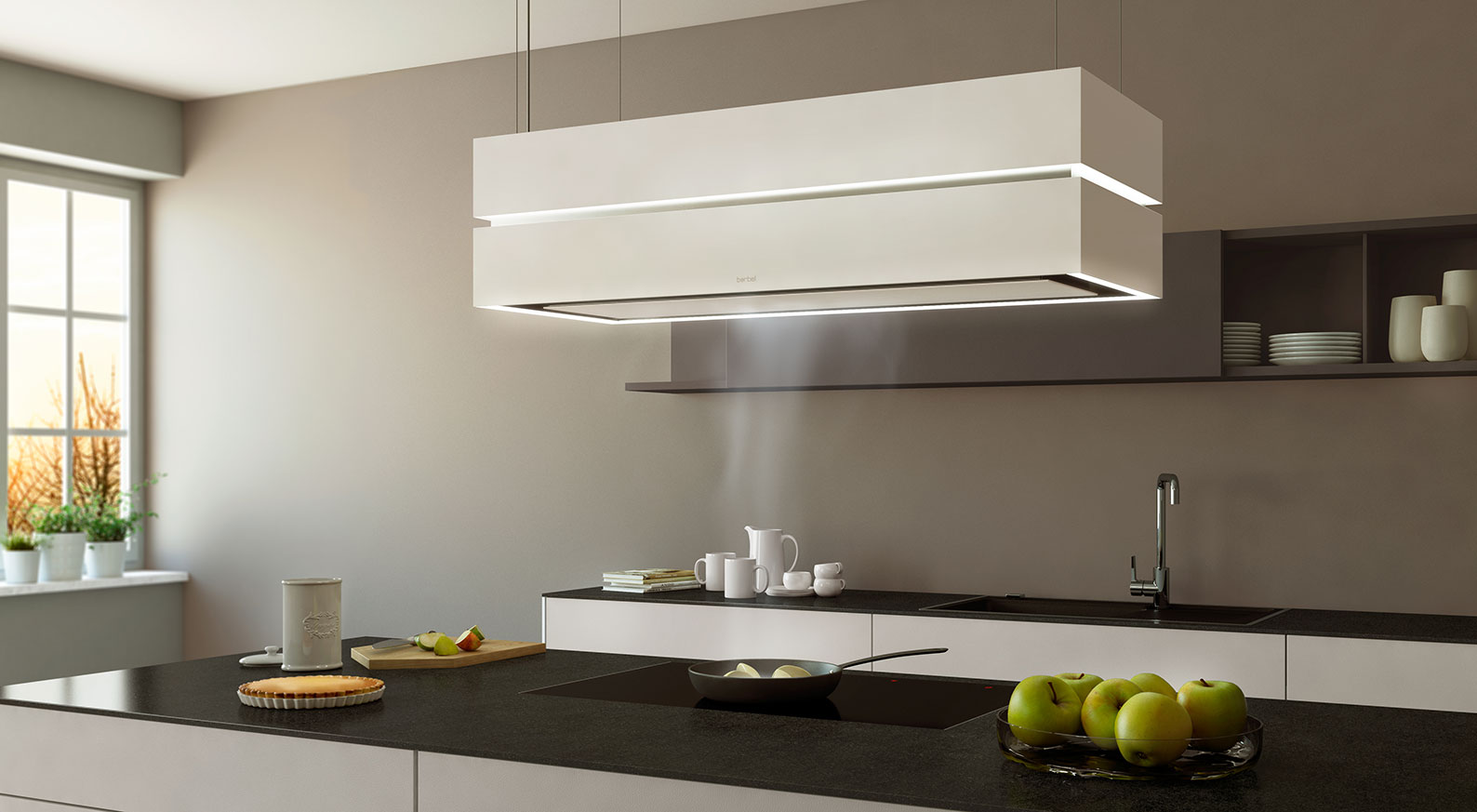 Berbel Ablufttechnik | Deckenlifthaube „Skyline Edge“