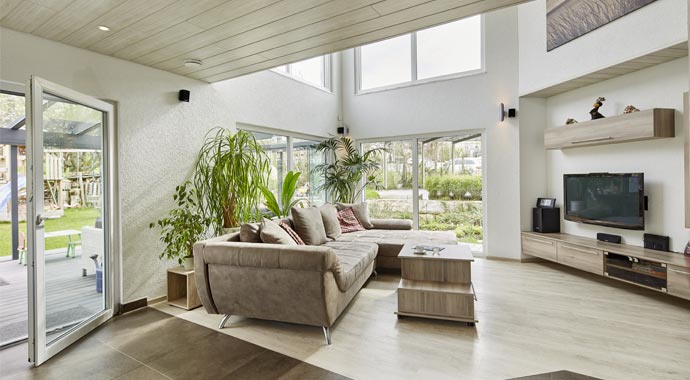 Luxhaus Satteldach Landhaus 144 Wohnbereich