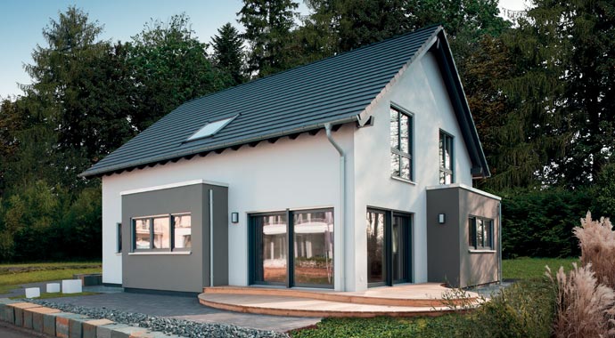 FingerHaus Neo 312 Musterhaus Bad Vilbel Außenansicht