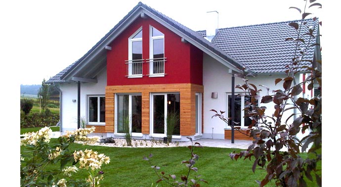 Town & Country Haus Musterhaus Bungalow 128 Außenansicht