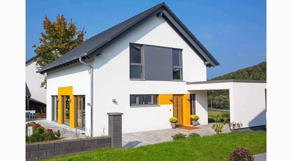 Büdenbender: Musterhaus Jedermann Außenansicht