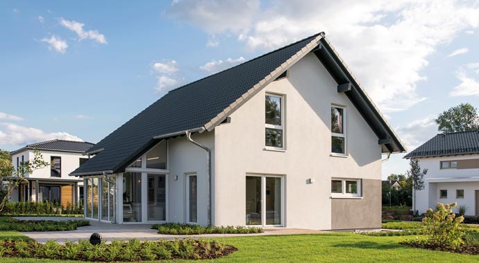 Außenansicht JUNO 402 - Musterhaus Frankenberg von FingerHaus