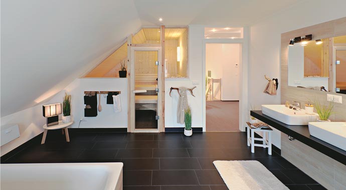 Danhaus Haus Engelsby Badezimmer