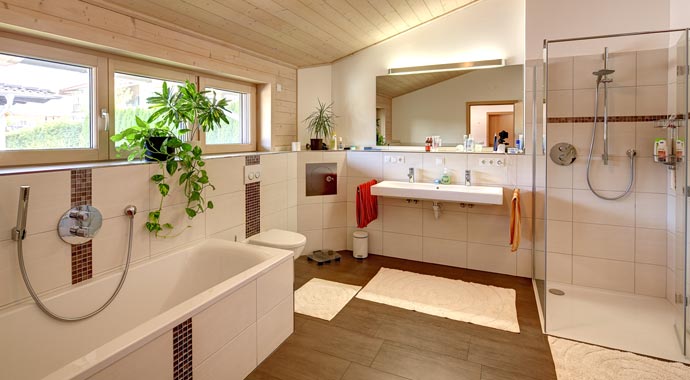 Sonnleitner Kundenhaus Frankenberger Badezimmer