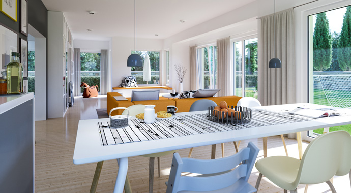 Living Haus Sunshine 165 Essbereich