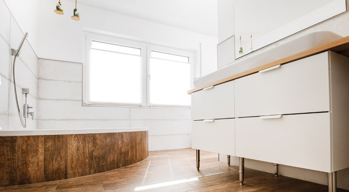 Badezimmer Kundenhaus Amika von Fingerhut Haus