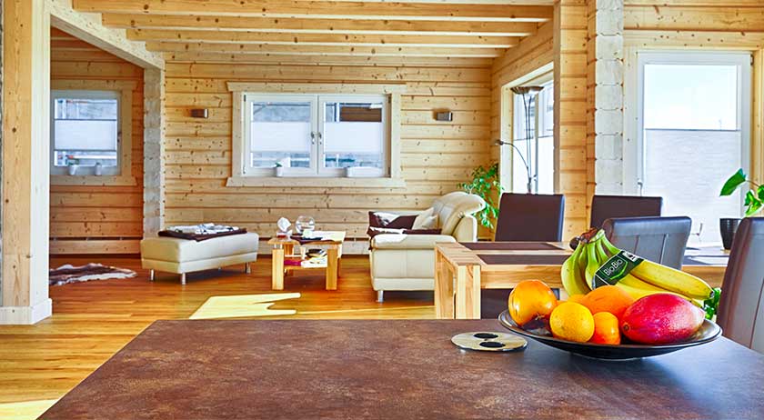 LéonWood Haus Feodora Wohnbereich