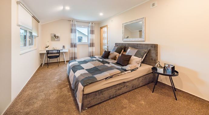 Schlafzimmer Musterhaus Ancona von Rensch-Haus