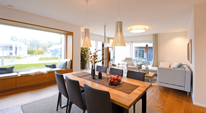 Essbereich Musterhaus Günzburg von WeberHaus