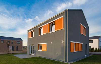 Heinz von Heiden Musterhaus Elbmosaik Aussenansicht