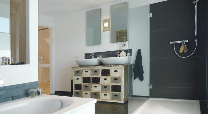 Danhaus Haus Glücksburg Badezimmer