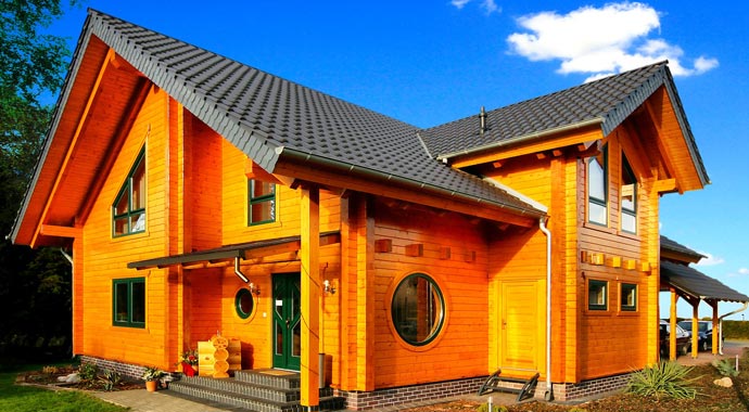 LéonWood Musterhaus Léongrandis Außenansicht