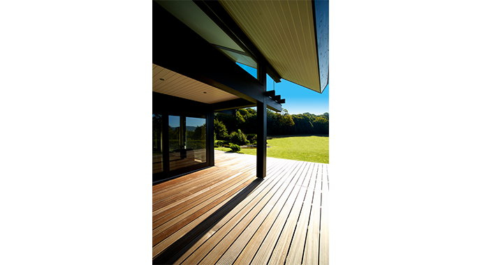 ZimmerMeisterHaus Musterhaus Detmolder Außenansicht