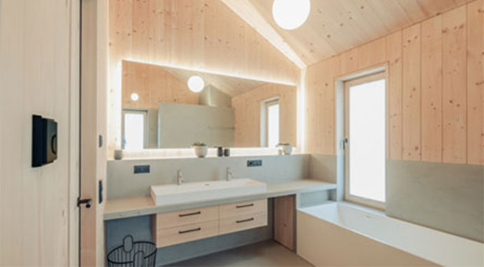 Badezimmer Einfamilienhaus Gehring von holzius
