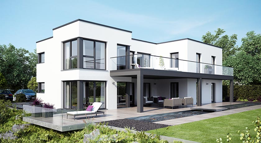 Bien-Zenker Zweifamilienhaus Celebration 282 V7 Außenansicht