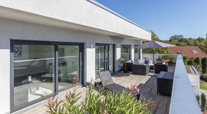 Dachterrasse Traumhaus mit Dachterrasse von Meisterstück-Haus