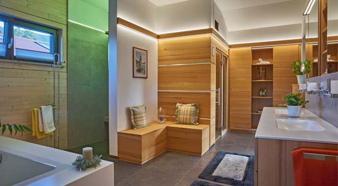 Badezimmer Kundenhaus Grünwald von Sonnleitner