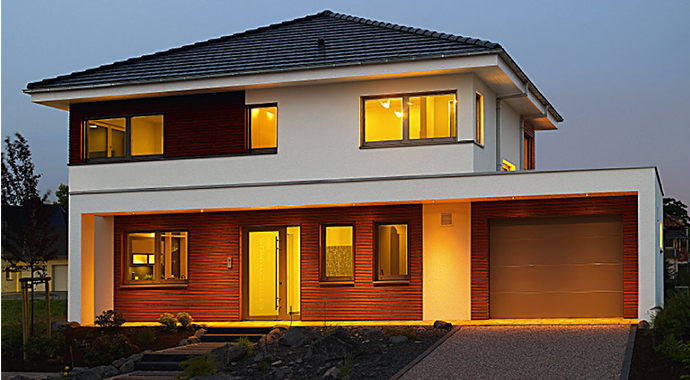 NORDHAUS Fertigbau Musterhaus Mühlheim-Kärlich Außenansicht