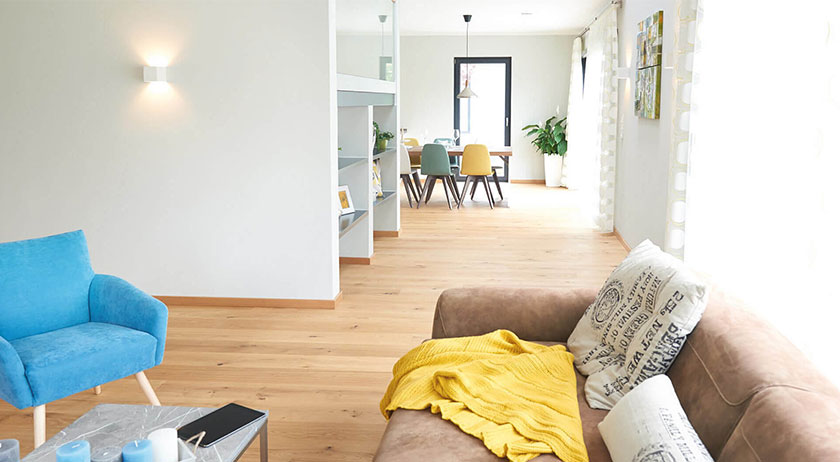 Fingerhut Haus Musterhaus Koblenz Wohnbereich